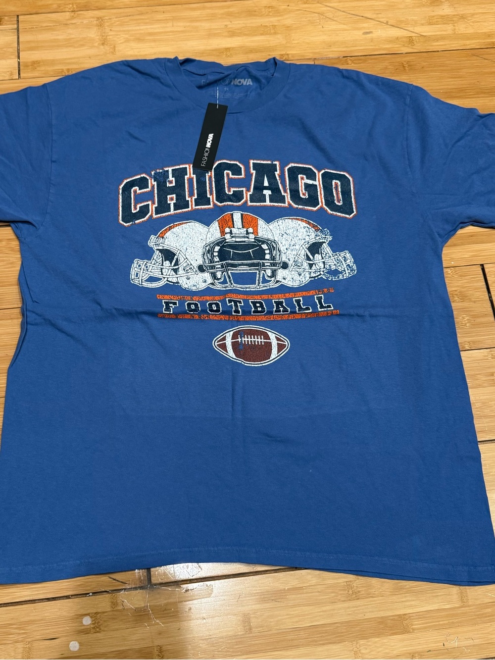 FASHION NOVA Chicago Football Graphic Tee - Blue